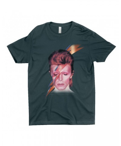 David Bowie T-Shirt | Aladdin Sane With Lightning Bolt Design Shirt $11.48 Shirts