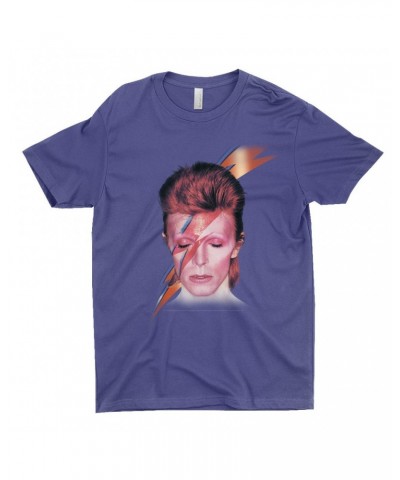 David Bowie T-Shirt | Aladdin Sane With Lightning Bolt Design Shirt $11.48 Shirts