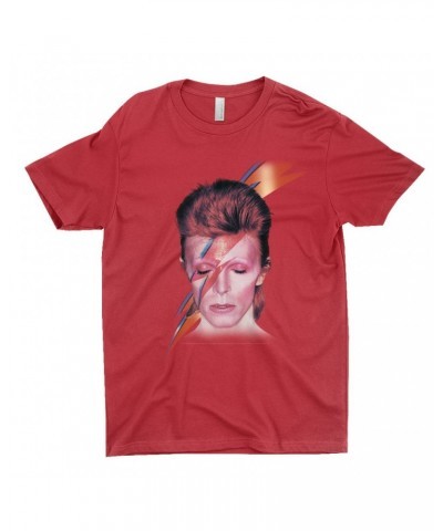 David Bowie T-Shirt | Aladdin Sane With Lightning Bolt Design Shirt $11.48 Shirts