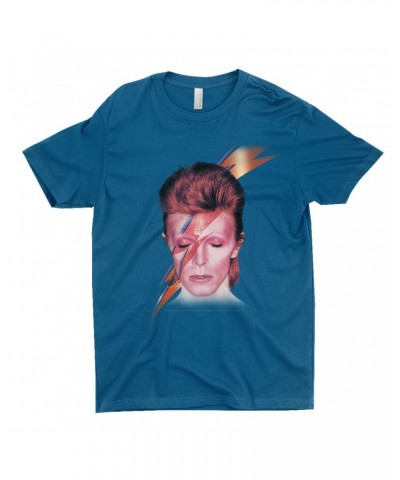 David Bowie T-Shirt | Aladdin Sane With Lightning Bolt Design Shirt $11.48 Shirts