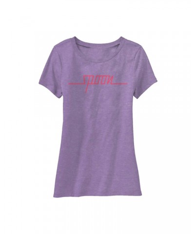 Spoon LESLEY HERMANN LOGO PURPLE T-SHIRT $8.40 Shirts