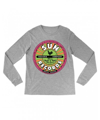 Sun Records Long Sleeve Shirt | Where Rock n Roll Was Born Colorful Label Shirt $11.68 Shirts