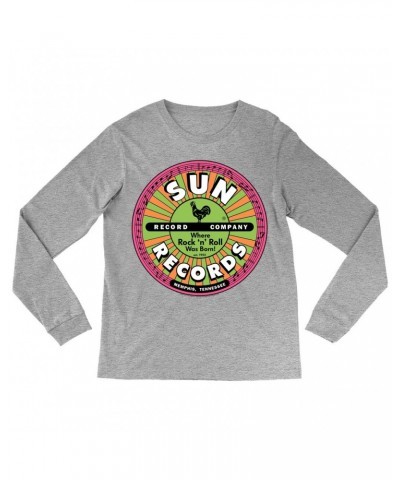 Sun Records Long Sleeve Shirt | Where Rock n Roll Was Born Colorful Label Shirt $11.68 Shirts