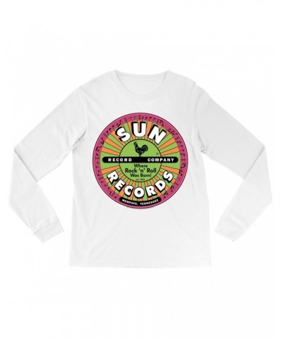 Sun Records Long Sleeve Shirt | Where Rock n Roll Was Born Colorful Label Shirt $11.68 Shirts