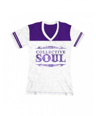 Collective Soul "Map Logo" Women's Football T-Shirt $12.58 Shirts