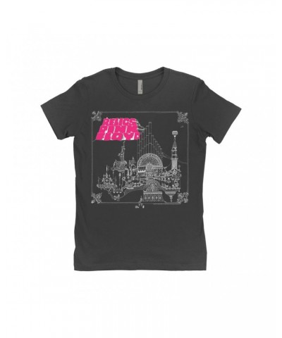 Pink Floyd Ladies' Boyfriend T-Shirt | Hot Pink Relic Design Shirt $11.48 Shirts