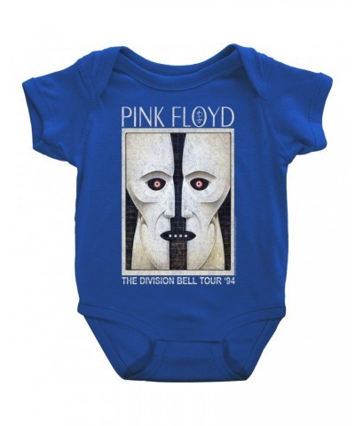 Pink Floyd Baby Short Sleeve Bodysuit | Division Bell Tour 1994 Distressed Bodysuit $6.98 Kids