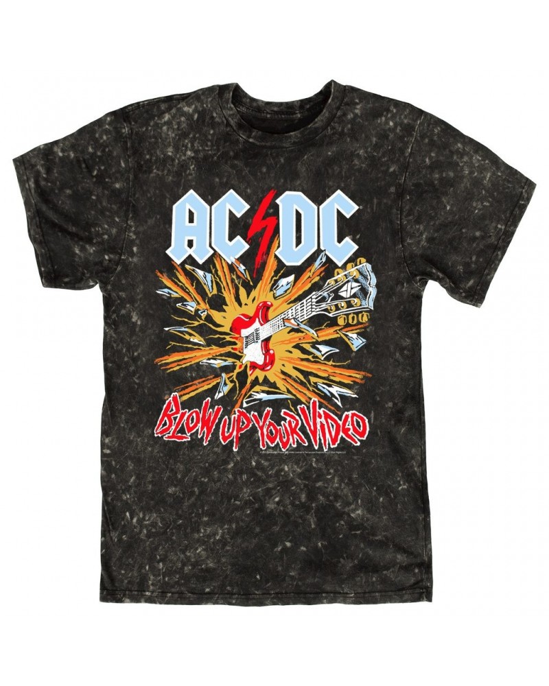 AC/DC T-shirt | Blow Up Your Video Primary Colors Mineral Wash Shirt $14.98 Shirts