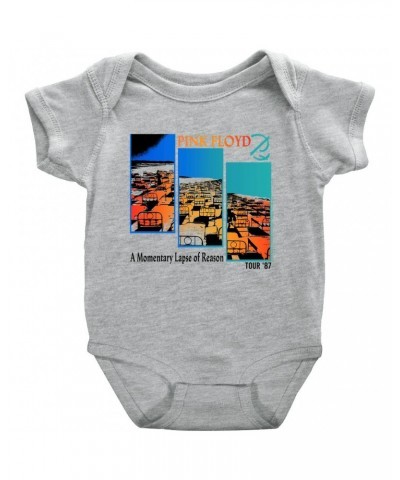 Pink Floyd Baby Short Sleeve Bodysuit | Fragmented Momentary Lapse Of Reason '87 Tour Bodysuit $9.78 Kids