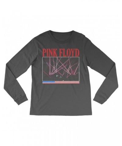 Pink Floyd Long Sleeve Shirt | Laser Lights On Stage Concert Design Distressed Shirt $11.38 Shirts