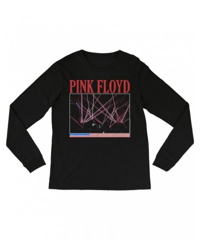 Pink Floyd Long Sleeve Shirt | Laser Lights On Stage Concert Design Distressed Shirt $11.38 Shirts