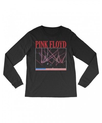 Pink Floyd Long Sleeve Shirt | Laser Lights On Stage Concert Design Distressed Shirt $11.38 Shirts