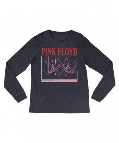 Pink Floyd Long Sleeve Shirt | Laser Lights On Stage Concert Design Distressed Shirt $11.38 Shirts