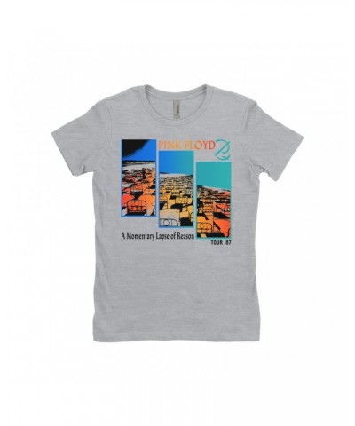 Pink Floyd Ladies' Boyfriend T-Shirt | Fragmented Momentary Lapse Of Reason '87 Tour Shirt $7.73 Shirts