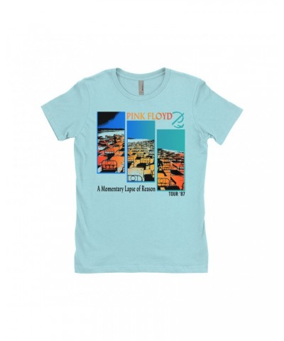 Pink Floyd Ladies' Boyfriend T-Shirt | Fragmented Momentary Lapse Of Reason '87 Tour Shirt $7.73 Shirts