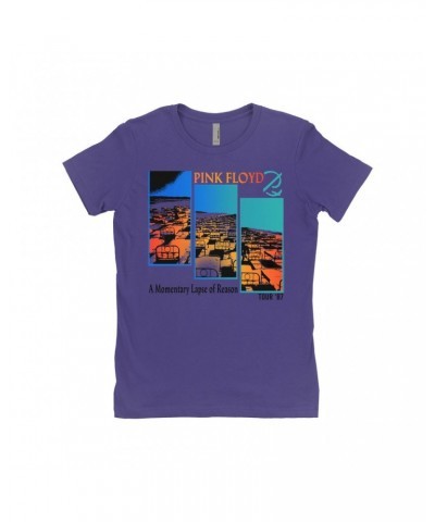 Pink Floyd Ladies' Boyfriend T-Shirt | Fragmented Momentary Lapse Of Reason '87 Tour Shirt $7.73 Shirts