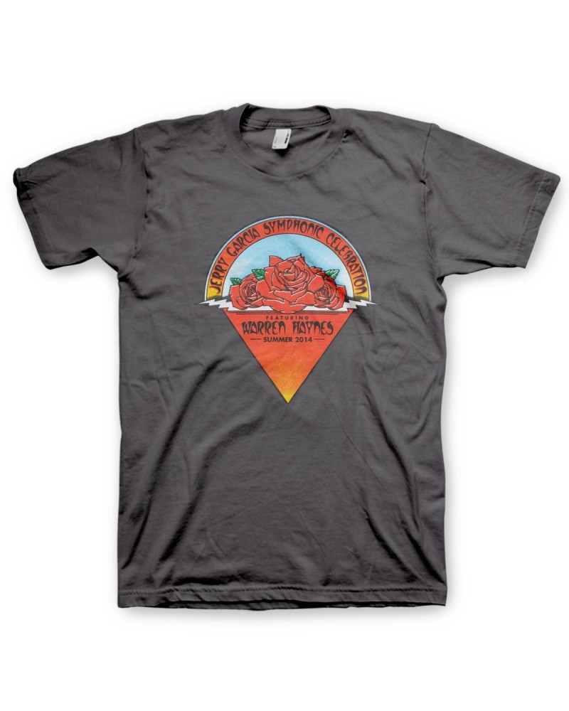 Jerry Garcia Symphonic Celebration Summer 2014 Tour Men's T-shirt (Charcoal) $9.00 Shirts