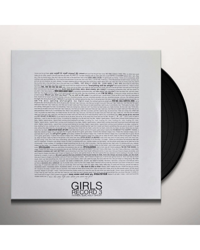 Girls Father Son Holy Ghost Vinyl Record $12.73 Vinyl