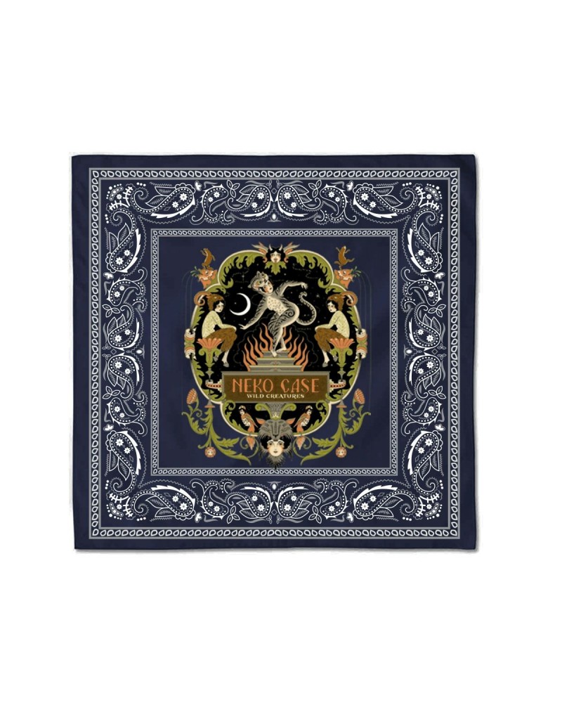 Neko Case Wild Creatures Navy Bandana $5.25 Accessories