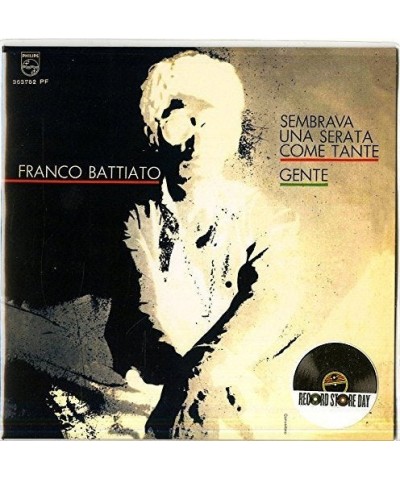 Franco Battiato SEMBRAVA UNA SERATA COME TANTE/GENTE Vinyl Record $5.74 Vinyl