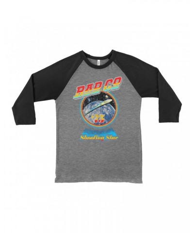 Bad Company 3/4 Sleeve Baseball Tee | 75 Shooting Star Orbit Distressed Shirt $14.68 Shirts