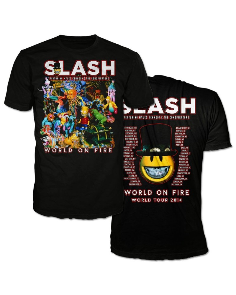 Slash ALBUM ART TOUR TEE WITH 2014 ITINERARY $15.20 Shirts