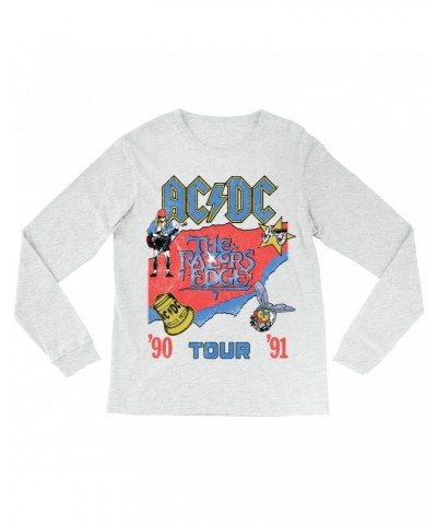 AC/DC Long Sleeve Shirt | The Razors Edge Tour 90-91 Shirt $11.68 Shirts