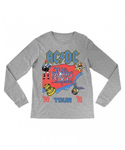 AC/DC Long Sleeve Shirt | The Razors Edge Tour 90-91 Shirt $11.68 Shirts