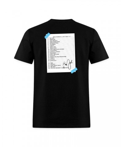 Billy Joel "1-27-23 Hollywood Set List" Black T-Shirt Online Exclusive $24.50 Shirts