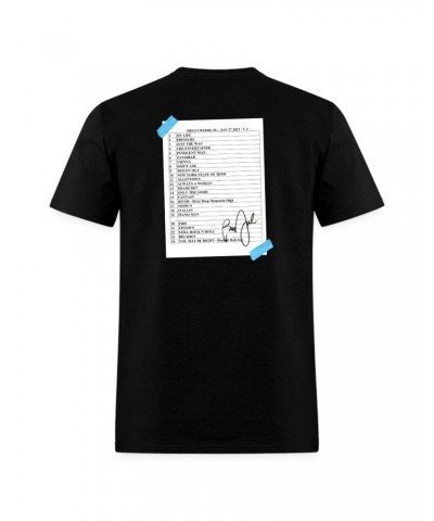 Billy Joel "1-27-23 Hollywood Set List" Black T-Shirt Online Exclusive $24.50 Shirts