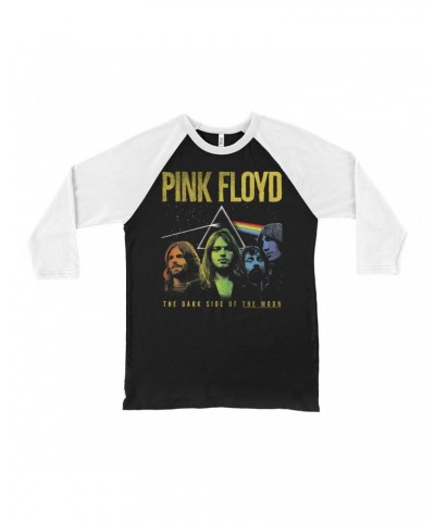 Pink Floyd 3/4 Sleeve Baseball Tee | Band Photo Ombre Prism Image Shirt $12.58 Shirts