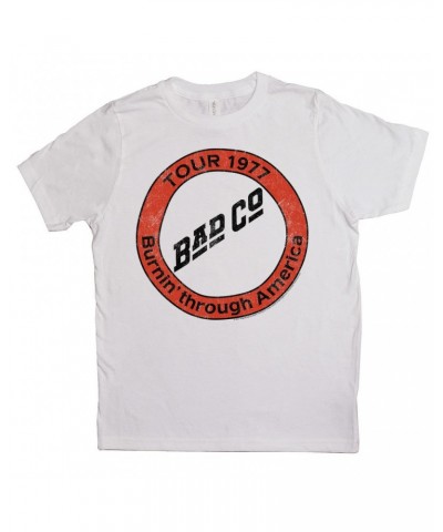 Bad Company Kids T-Shirt | Burnin Sky Tour 1977 Distressed Kids Shirt $10.10 Kids