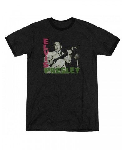 Elvis Presley Shirt | ELVIS PRESLEY ALBUM Premium Ringer Tee $9.90 Shirts