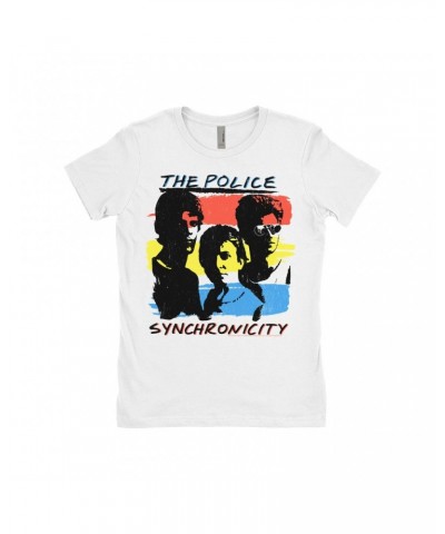 The Police Ladies' Boyfriend T-Shirt | Synchronicity Colorful Album Design Shirt $8.73 Shirts