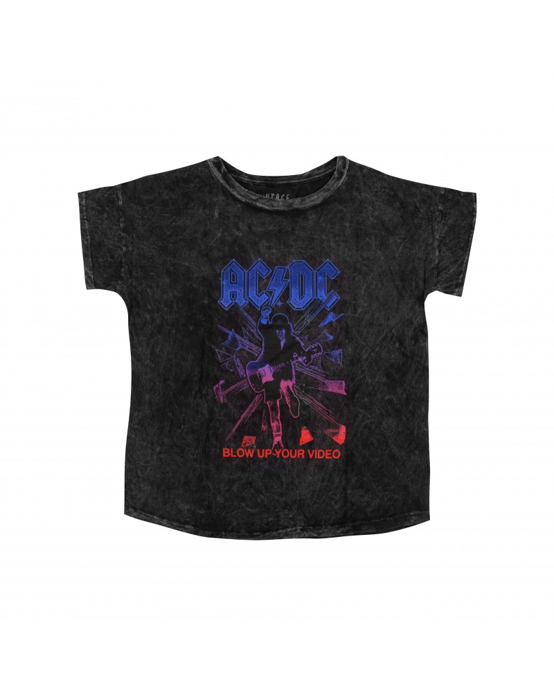 AC/DC Blow Up Your Video Charcoal T-Shirt $2.25 Shirts