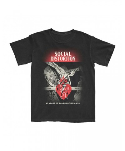 Social Distortion Smashing The Glass T-Shirt (Black) $14.44 Shirts