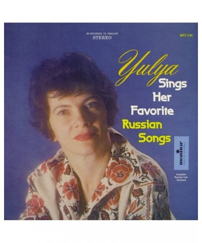 Yulya SINGS HER FAVORITE RUSSIAN SONGS CD $9.25 CD