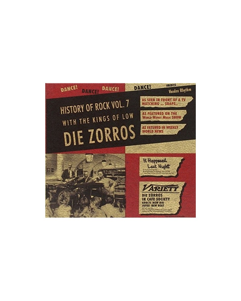 Die Zorros HISTORY OF ROCK 7 CD $8.55 CD