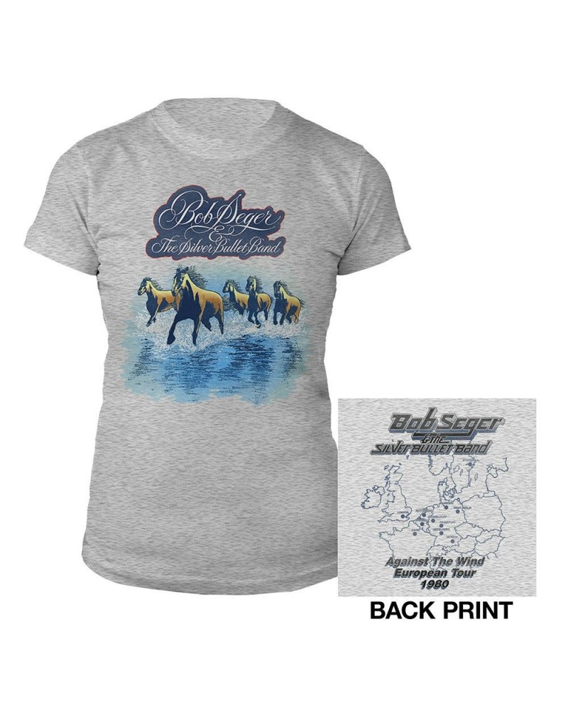 Bob Seger & The Silver Bullet Band Against the Wind Vintage Tour Ladies Tee $8.98 Shirts