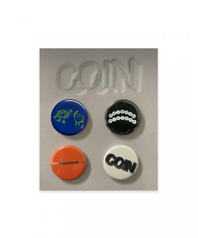 COIN Button Pin Pack $4.20 Accessories