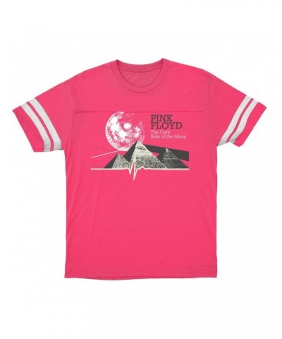 Pink Floyd T-Shirt | Moon Over Pyramids Design Football Shirt $14.83 Shirts