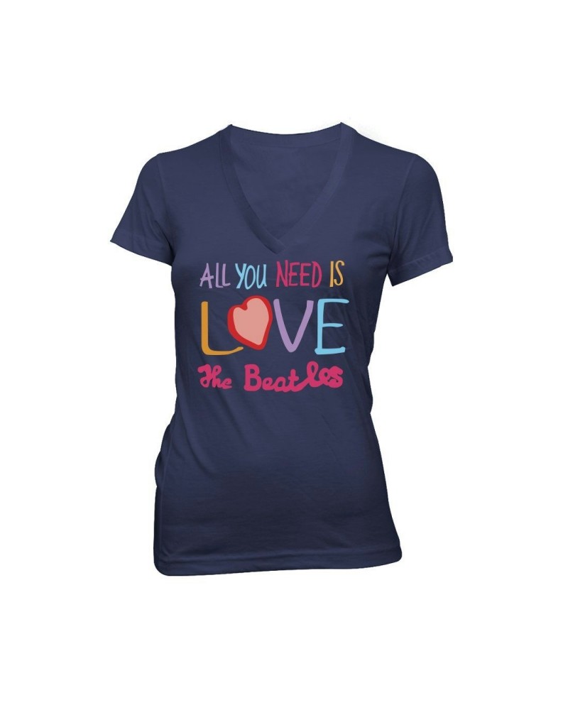 The Beatles All You Need Is Love Women's T-Shirt $13.65 Shirts