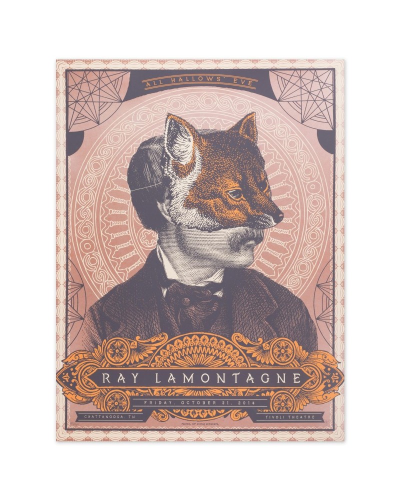 Ray LaMontagne 2014 Chattanooga TN. Event Poster - Unsigned $9.23 Decor