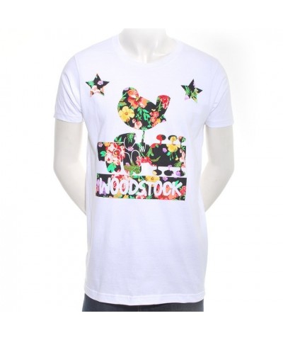 Woodstock Men's Floral Logo Dove T-Shirt $9.72 Shirts