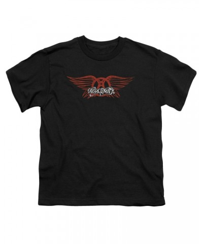 Aerosmith Youth Tee | WINGED LOGO Youth T Shirt $7.14 Kids