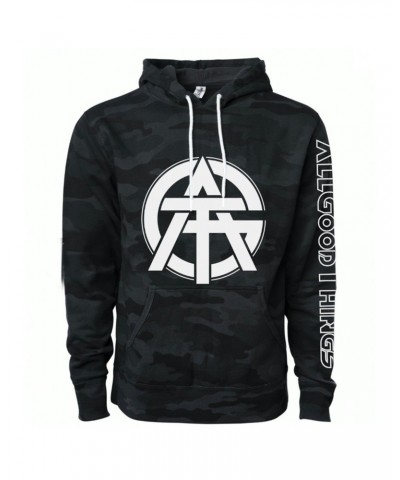 All Good Things Black Camo Pullover Hoodie $18.40 Sweatshirts