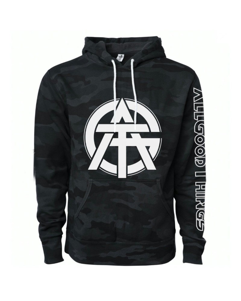 All Good Things Black Camo Pullover Hoodie $18.40 Sweatshirts