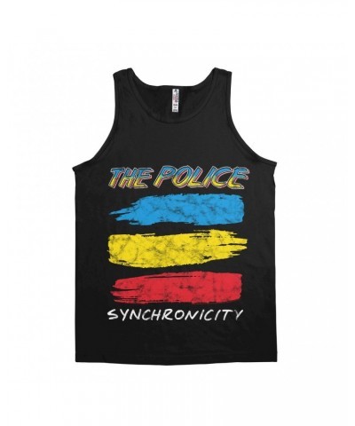 The Police Unisex Tank Top | Synchronicity Album Image Remix Distressed Shirt $7.98 Shirts