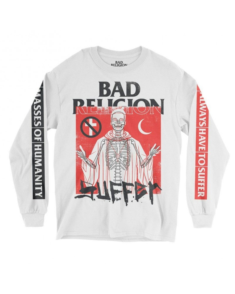 Bad Religion Suffer Long Sleeve Tee (White) $10.08 Shirts