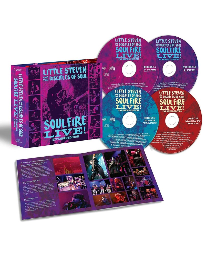 Little Steven & The Disciples Of Soul SOULFIRE LIVE! (EXPANDED EDITION/4CD) CD $14.63 CD